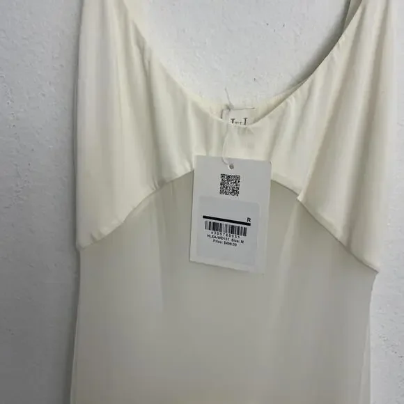 NWT Helsa Sheer Knit Curve Maxi Dress Vanilla  $498 msrp size M - Picture 8 of 11